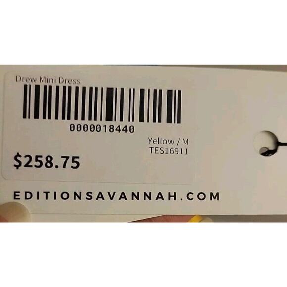 Nwt For Love and Lemons gold asymmetrical off shoulder/cap sleeve dress, size m - Picture 5 of 6